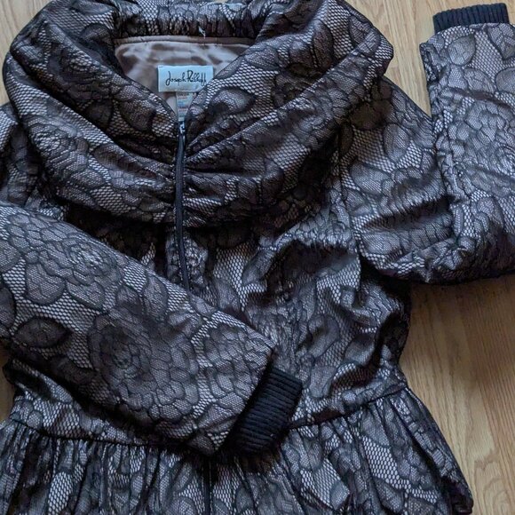 VTG Lace Overlay Jacket with Hood - Picture 10 of 15